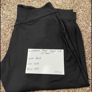 Lululemon align jogger crop pant